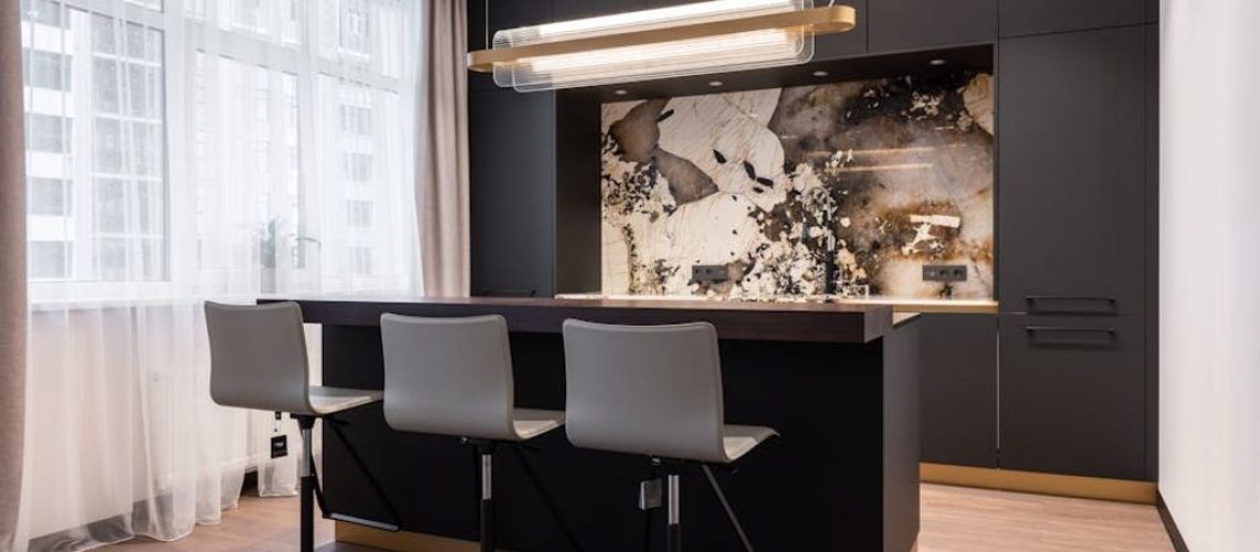 black modern kitchen